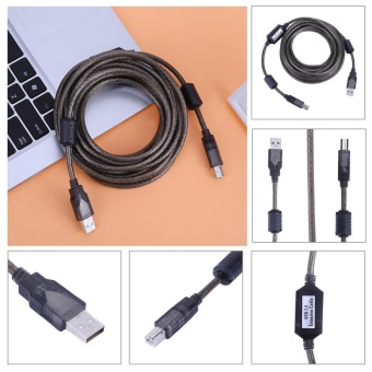 High Speed USB 2.0 Male To Type-B Male Extension Cable Cord ForPrinter (Black) (5m) - Intl June 2018 - 4 High Speed USB 2.0 Male to Type-B Male Extension Cable Cord forPrinter (Black) (5m) - intl - 4