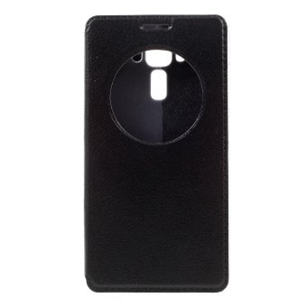 Hollow View Window Leather Case For Asus Zenfone 3 Laser ZC551KL - Black - Intl June 2018 - 2 Hollow View Window Leather Case for Asus Zenfone 3 Laser ZC551KL - Black - intl - 2