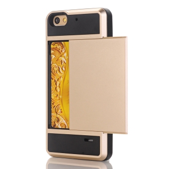 Hybrid Combo Shock Absorption Slim Back Case Cover For Huawei Honor4C (Golden) June 2018 - 2 Hybrid Combo Shock Absorption Slim Back Case Cover For Huawei Honor4C (Golden) - 2