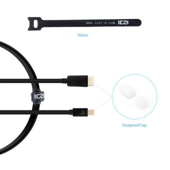 ICZI Thunderbolt Mini Displayport To Display Port Cable 1M 4K GoldPlated Mini DP Male To DP Male Cable For Pro Camera TV Etc - Intl June 2018 - 4 ICZI Thunderbolt Mini Displayport to Display Port Cable 1M 4K GoldPlated Mini DP Male to DP Male Cable for Pro Camera TV etc - intl - 4