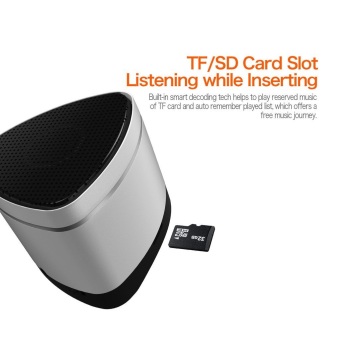 IWALK Sound Angle Mini Passive Bass Portable Bluetooth Speaker WithMic And Remote, Long Distance APT-X Bluetooth Speaker With 6-HourPlaytime , 3.5mm Aux Input And Micro SD TF Card Support (Silver) April 2018 - 4 iWALK Sound Angle Mini Passive Bass Portable Bluetooth Speaker withMic and Remote, Long Distance APT-X Bluetooth Speaker with 6-HourPlaytime , 3.5mm Aux Input and Micro SD TF Card Support (Silver) - 4