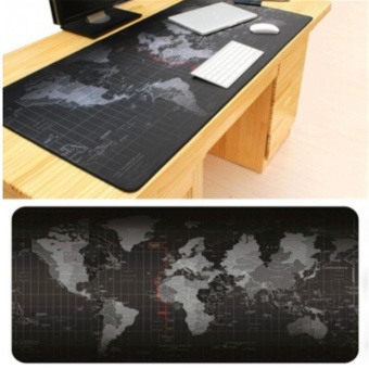 LALANG 800*300*2MM Portable Rubber Extended Gaming Large Keyboard Mouse Pad World Map Pattern S(Black) - Intl June 2018 - 5 LALANG 800*300*2MM Portable Rubber Extended Gaming Large Keyboard Mouse Pad World Map Pattern S(Black) - intl - 5
