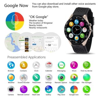 LEMFO KW88 Android 5.1 OS 3G Smart Watch Support 2.0MP Camera Bluetooth SIM Card WiFi GPS Heart Rate Monitor (Black) April 2018 - 5 LEMFO KW88 Android 5.1 OS 3G Smart Watch support 2.0MP Camera Bluetooth SIM Card WiFi GPS Heart Rate Monitor (Black) - 5
