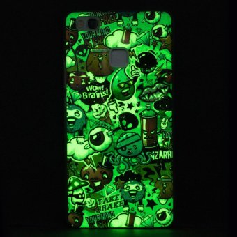 Luminous Effect TPU Phone Back Case Cover For Huawei P9 Lite(Garbage) - Intl April 2018 - 2 Luminous Effect TPU Phone Back Case Cover For Huawei P9 Lite(Garbage) - intl - 2