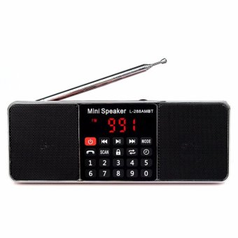 LUOMO LED Screen Display L-288 Portable AM FM Stereo Radio With Wireless Speaker MP3 Player (Black) - Intl June 2018 - 3 LUOMO LED Screen Display L-288 Portable AM FM Stereo Radio with Wireless Speaker MP3 Player (Black) - intl - 3
