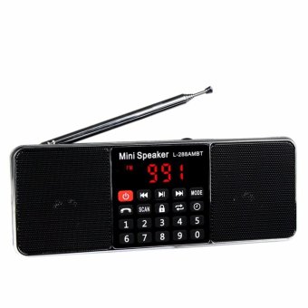 LUOMO LED Screen Display L-288 Portable AM FM Stereo Radio With Wireless Speaker MP3 Player (Black) - Intl June 2018 - 2 LUOMO LED Screen Display L-288 Portable AM FM Stereo Radio with Wireless Speaker MP3 Player (Black) - intl - 2
