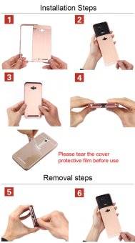 Luxury Metal Aluminum Bumper Case Cover For ASUS ZenFone SelfieZD551KL 5.5-inch Detachable + Mirror Hard Back 2 In 1 Ultra ThinFrame (Pink) June 2018 - 5 Luxury Metal Aluminum Bumper Case Cover for ASUS ZenFone SelfieZD551KL 5.5-inch Detachable + Mirror Hard Back 2 in 1 Ultra ThinFrame (Pink) - 5