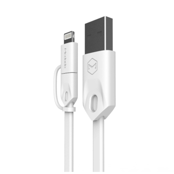 Mcdodo 2 In 1 Lightning/Micro USB To USB AM Cable 1 Meter MCA-0480/WH-1.0 (White) June 2018 - 3 Mcdodo 2 in 1 Lightning/Micro USB to USB AM Cable 1 meter MCA-0480/WH-1.0 (White) - 3