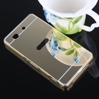 Metal Frame Bumper Case Mirror Effect Hard PC Back Cover For SonyXperia Z1 Compact / Z1 Mini (Gold) July 2018 - 4 Metal Frame Bumper Case Mirror Effect Hard PC Back Cover for SonyXperia Z1 Compact / Z1 Mini (Gold) - 4