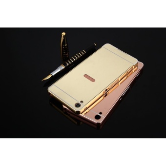 Metal Frame Mirror Back Case Cover For SONY Xperia XA (Rose Gold) -intl July 2018 - 2 Metal Frame Mirror Back Case Cover For SONY Xperia XA (Rose Gold) -intl - 2
