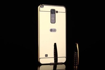 Metal Frame Mirror Back Cover Case For LG Stylus2 Plus (Gold) -intl June 2018 - 4 Metal Frame Mirror Back Cover Case For LG Stylus2 Plus (Gold) -intl - 4