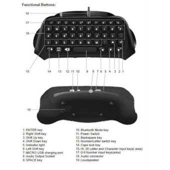 Mini Bluetooth Wireless Keyboard For Sony PS4 PlayStation 4 June 2018 - 4 Mini Bluetooth Wireless Keyboard for Sony PS4 PlayStation 4 - 4