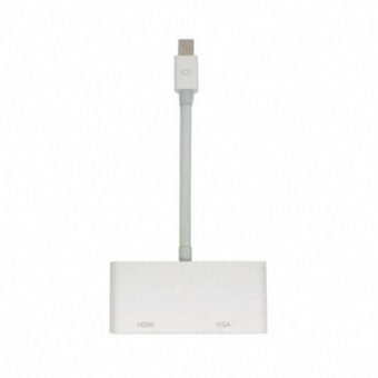 Mini DisplayPort Thunderbolt To VGA & HDMI Adapter Cable 2 In1 For Apple MacBook & Air & Pro & IMac June 2018 - 2 Mini DisplayPort Thunderbolt to VGA & HDMI Adapter cable 2 in1 for Apple MacBook & Air & Pro & iMac - 2
