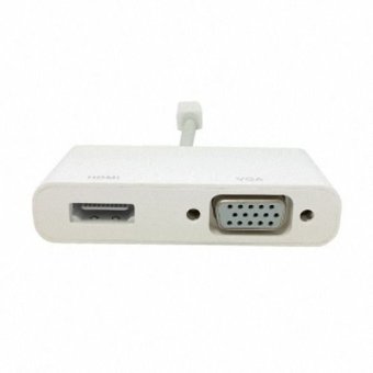 Mini DisplayPort Thunderbolt To VGA & HDMI Adapter Cable 2 In1 For Apple MacBook & Air & Pro & IMac June 2018 - 4 Mini DisplayPort Thunderbolt to VGA & HDMI Adapter cable 2 in1 for Apple MacBook & Air & Pro & iMac - 4