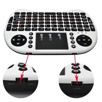 Mini USB Wireless Keyboard Touchpad Air Mouse Fly Mouse Remote Control For Android Windows TV Box PC Pad Cellphone White July 2018 - 5 Mini USB Wireless Keyboard Touchpad Air Mouse Fly Mouse Remote Control for Android Windows TV Box PC Pad Cellphone White - 5