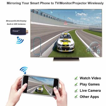 Miracast Dongle COCAR X2 HDMI 2.4G Wifi Display TV Screen MirroringAdapter Wireless Streaming Videos Audio Picture Live Camera Musicfor IPhone Airplay DLNA IPad Andorid Smart Phone To Tablet TVMonitor Projector - Intl June 2018 - 2 Miracast Dongle COCAR X2 HDMI 2.4G Wifi Display TV Screen MirroringAdapter Wireless Streaming Videos Audio Picture Live Camera Musicfor iPhone Airplay DLNA iPad Andorid Smart Phone to Tablet TVMonitor Projector - intl - 2