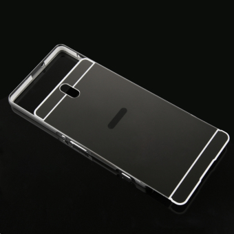 Moonmini Hard PC Cover Mirror Metal Frame Bumper Case For SonyXperia C5 (Dark Grey) June 2018 - 5 Moonmini Hard PC Cover Mirror Metal Frame Bumper Case for SonyXperia C5 (Dark Grey) - 5
