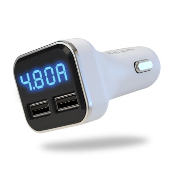 New Dual USB Car Cigarette Charger With LED Display Volt Amp Meter DC 4.8A 5V - Intl April 2018 - 3 New Dual USB Car Cigarette Charger with LED Display Volt Amp Meter DC 4.8A 5V - intl - 3