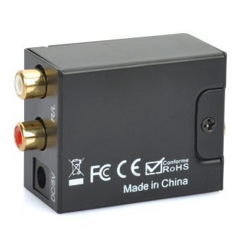 Optical Toslink Digital To Analog Audio Converter - Black - Intl June 2018 - 2 Optical Toslink Digital to Analog Audio Converter - Black - intl - 2