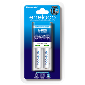 Panasonic K-KJ50MCC20T Battery Charger With Eneloop Rechargeable AAPack Of 2 (White) June 2018 - 3 Panasonic K-KJ50MCC20T Battery Charger with Eneloop Rechargeable AAPack of 2 (White) - 3