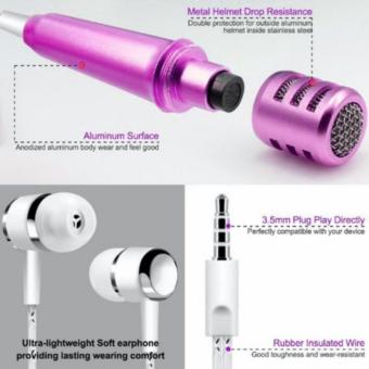 PH_store Mini Microphone Portable Stereo Headset With Mic (Pink) June 2018 - 2 PH_store Mini Microphone Portable Stereo Headset With Mic (Pink) - 2