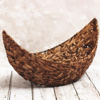 Photography Prop Handmade Crescent Woven Basket Newborn Baby Infant Boat Box New - Intl June 2018 - 5 Photography Prop Handmade Crescent Woven Basket Newborn Baby Infant Boat Box New - intl - 5