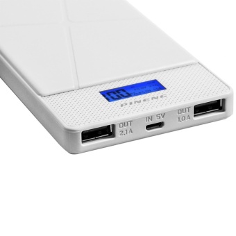 Pineng PN-983 10000mAh Power Bank (White) With Mini Metal Clip MP3 Player (Color May Vary) April 2018 - 3 Pineng PN-983 10000mAh Power Bank (White) with Mini Metal Clip MP3 Player (Color May Vary) - 3