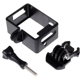 Plastic Standard Protective Side Border Frame For Sj4000 Wifi Case(Black) June 2018 - 2 Plastic Standard Protective Side Border Frame For Sj4000 Wifi Case(Black) - 2