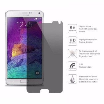 Privacy Anti-Spy Ultra-Thin 9H Tempered Glass Screen Protector ForSamsung Galaxy Note4(Black) - Intl June 2018 - 3 Privacy Anti-Spy Ultra-Thin 9H Tempered Glass Screen Protector forSamsung Galaxy Note4(Black) - intl - 3