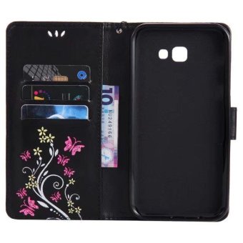 PU Leather Wallet Phone Cases For Samsung Galaxy A7 2017 EmbossingCover For Galaxy A720 Flip Wallet Bags (Black) - Intl June 2018 - 3 PU Leather Wallet Phone Cases For Samsung Galaxy A7 2017 EmbossingCover For Galaxy A720 Flip Wallet Bags (Black) - intl - 3