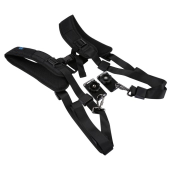 PULUZ Quick Release Double Shoulder Harness Soft Pad DecompressionFoam Shoulder Strap Belt For DSLR Digital Cameras - Intl July 2018 - 2 PULUZ Quick Release Double Shoulder Harness Soft Pad DecompressionFoam Shoulder Strap Belt For DSLR Digital Cameras - intl - 2
