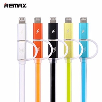Remax 1m 2-in-1 Aurora Fast Charging Cable For IPhone And Samsung Android June 2018 - 2 Remax 1m 2-in-1 Aurora Fast Charging Cable for iPhone and Samsung Android - 2
