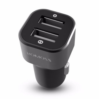ROMOSS AM12 Rocket Power Electroplating Contactor Fast ChargingDual USB Intelligent Car Charger Phone Charger (Black) June 2018 - 4 ROMOSS AM12 Rocket Power Electroplating Contactor Fast ChargingDual USB Intelligent Car Charger phone charger (Black) - 4