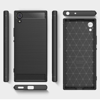 Rugged Armor Case For Sony Xperia XA1 Ultra Carbon Fiber Resilient Drop Protection Anti-Scratch Cover Black - Intl June 2018 - 2 Rugged Armor Case For Sony Xperia XA1 Ultra Carbon Fiber Resilient Drop Protection Anti-Scratch Cover Black - intl - 2