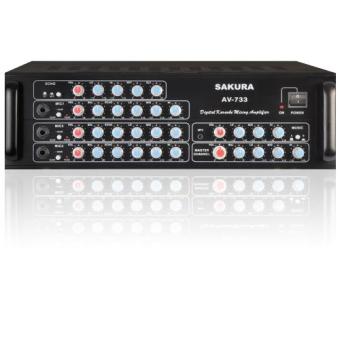 Sakura AV-733 400W X 2 Karaoke Mixing Amplifier (Black) April 2018 - 2 Sakura AV-733 400W X 2 Karaoke Mixing Amplifier (Black) - 2