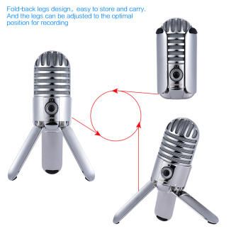 Samson Meteor Mic Studio Desktop Recording Condenser MicrophoneFold-back Legs Design With USB Cable Carrying Bag For ComputerNoteBook Tablet PC - Intl June 2018 - 4 Samson Meteor Mic Studio Desktop Recording Condenser MicrophoneFold-back Legs Design with USB Cable Carrying Bag for ComputerNoteBook Tablet PC - intl - 4