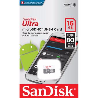 Sandisk Ultra Micro SDHC Class 10 UHS-I 16GB SDSQUNS-016G - NEW MODEL (Speed Up To 80MB/s) June 2018 - 2 Sandisk Ultra Micro SDHC Class 10 UHS-I 16GB SDSQUNS-016G - NEW MODEL (Speed up to 80MB/s) - 2