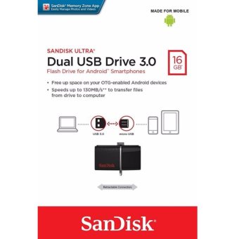 SanDisk Ultra SDDD2-016G 16GB OTG / Dual USB Drive 3.0 (Black) June 2018 - 3 SanDisk Ultra SDDD2-016G 16GB OTG / Dual USB Drive 3.0 (Black) - 3