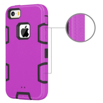 Shockproof Heavy Duty Combo Hybrid Defender High Impact Body RuggedHard PC & Silicone Case Protective Cover For Apple IPhone 5 5SSE - Intl June 2018 - 4 Shockproof Heavy Duty Combo Hybrid Defender High Impact Body RuggedHard PC & Silicone Case Protective Cover for Apple iPhone 5 5SSE - intl - 4
