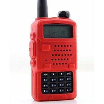 Soft Handheld Rubber Silicon Case For Baofeng UV-5R And UV-5REWalkie Talkie Two Way Radio (Red) June 2018 - 3 Soft Handheld Rubber Silicon Case for Baofeng UV-5R and UV-5REWalkie Talkie Two Way Radio (Red) - 3