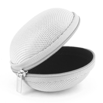 Sound Bytes Mini Round Storage Case Bag For Earphone Headphone(Silver) June 2018 - 2 Sound Bytes Mini Round Storage Case Bag For Earphone Headphone(Silver) - 2