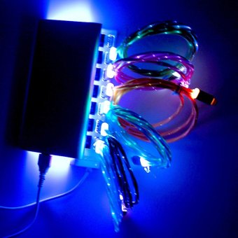 Source&Spring LED Lightning USB (3ft) Cable Premium And Durable Sync Data Cable Cord For IPhone 7 6 6S 5SE 5S - Intl June 2018 - 4 Source&Spring LED Lightning USB (3ft) Cable Premium and Durable Sync Data Cable Cord for iPhone 7 6 6S 5SE 5S - intl - 4
