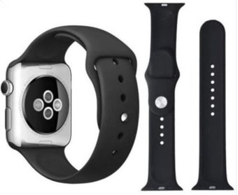 Sport Silicone Bracelet Strap Band For Apple Watch Iwatch 38mm(Black) - Intl April 2018 - 4 Sport Silicone Bracelet Strap Band For Apple Watch iwatch 38mm(Black) - Intl - 4