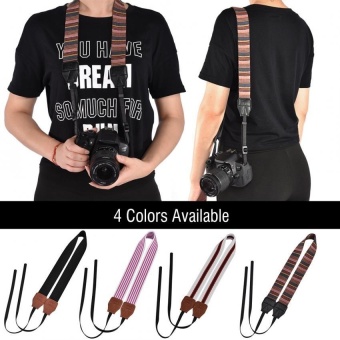 Sweatbuy Universal 1cm Wide Colorful Polyester Fabric Shoulder NeckCamera Belt Strap (Black) - Intl June 2018 - 3 Sweatbuy Universal 1cm Wide Colorful Polyester Fabric Shoulder NeckCamera Belt Strap (Black) - intl - 3