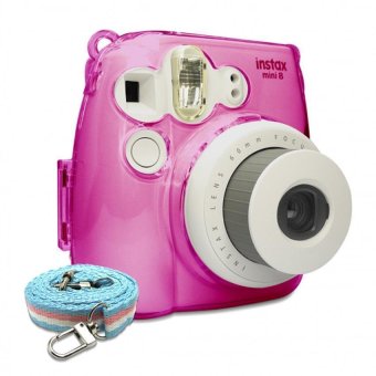 Takashi Protective Crystal Plastic Case With Strap For FujifilmInstax Mini 8 Instant Camera (Pink) April 2018 - 2 Takashi Protective Crystal Plastic Case with Strap for FujifilmInstax Mini 8 Instant Camera (Pink) - 2