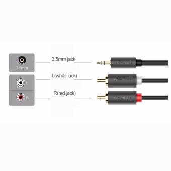 UGREEN 3.5mm To 2RCA Male Y Splitter Audio Cable For Headphone CellPhone (10m) - Intl June 2018 - 2 UGREEN 3.5mm to 2RCA Male Y Splitter Audio Cable for Headphone CellPhone (10m) - Intl - 2