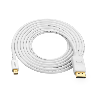 UGREEN Mini DP To DP Cable Mini Displayport Thunderbolt ToDisplayport Male To Male Audio Video Adapter Cable - 3m,White -Intl July 2018 - 5 UGREEN Mini DP to DP Cable Mini Displayport Thunderbolt toDisplayport Male to Male Audio Video Adapter Cable - 3m,White -Intl - 5