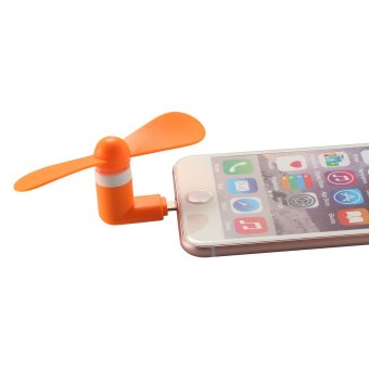 Ultralite Cell Phone Mini Fan For IPhone 5-5s-6-6s-6sPlus, IPads And Powerbanks With 8-pin Lightning Connector Port (Orange) April 2018 - 5 Ultralite Cell Phone Mini Fan for iPhone 5-5s-6-6s-6sPlus, iPads and Powerbanks with 8-pin Lightning Connector Port (Orange) - 5