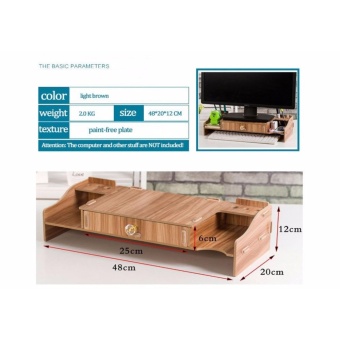 Ultralite Eco Friendly Wood Computer Monitor/ Laptop Riser Stand And Workspace Organizer With 1 Large Drawer June 2018 - 5 Ultralite Eco Friendly Wood Computer Monitor/ Laptop Riser Stand and Workspace Organizer with 1 Large Drawer - 5