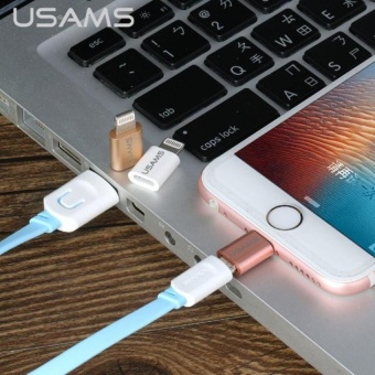 USAMS For IPhone 5s 5 SE 6 6S 7 PLUS OTG Micro Usb AdapterMicroCable To Light Charging Data Sync Cable For IPhone IPad,Gold -intl June 2018 - 5 USAMS For iPhone 5s 5 SE 6 6S 7 PLUS OTG Micro Usb AdapterMicroCable to Light Charging Data Sync Cable for iPhone iPad,Gold -intl - 5